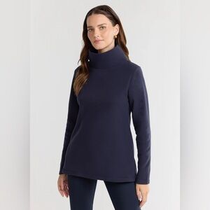 Dudley Stephens Vello Fleece Cobble Hill Turtleneck Size S